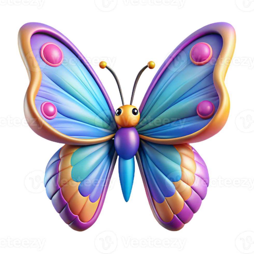elegant rustic Colorful butterfly, intricate wings, delicate antennae, high resolution png