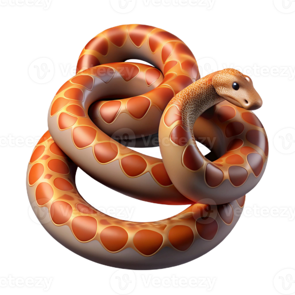 beautiful artistic Snake, python, coiled, professional png