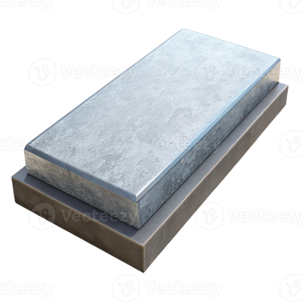 elegant rustic Concrete slab, rectangular, precast, original png