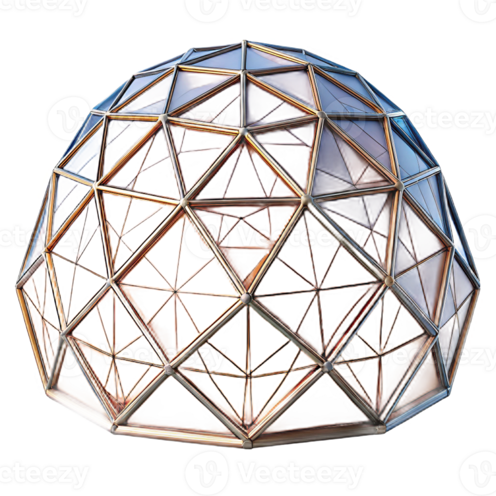 serene contemporary Dome, geodesic, 4K png