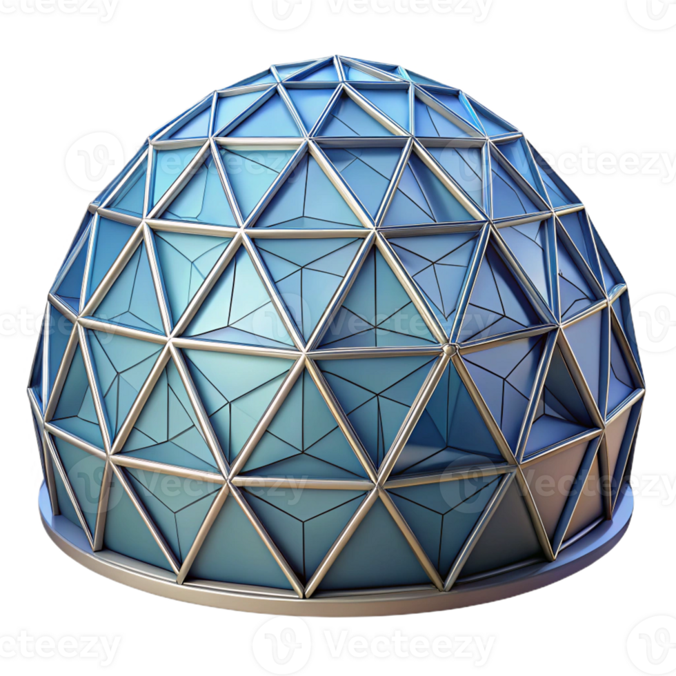 beautiful artistic Dome, geodesic, high quality png