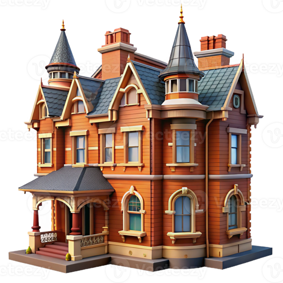 extraordinary minimalist Victorian townhouse, ornate brickwork, detailed png