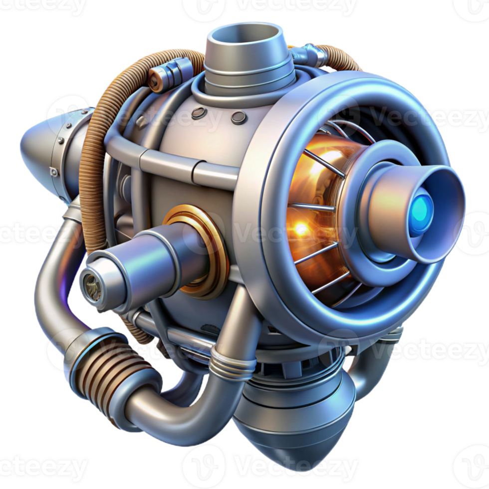 stunning artistic Spaceship engine, plasma core, intricate wiring detailed png