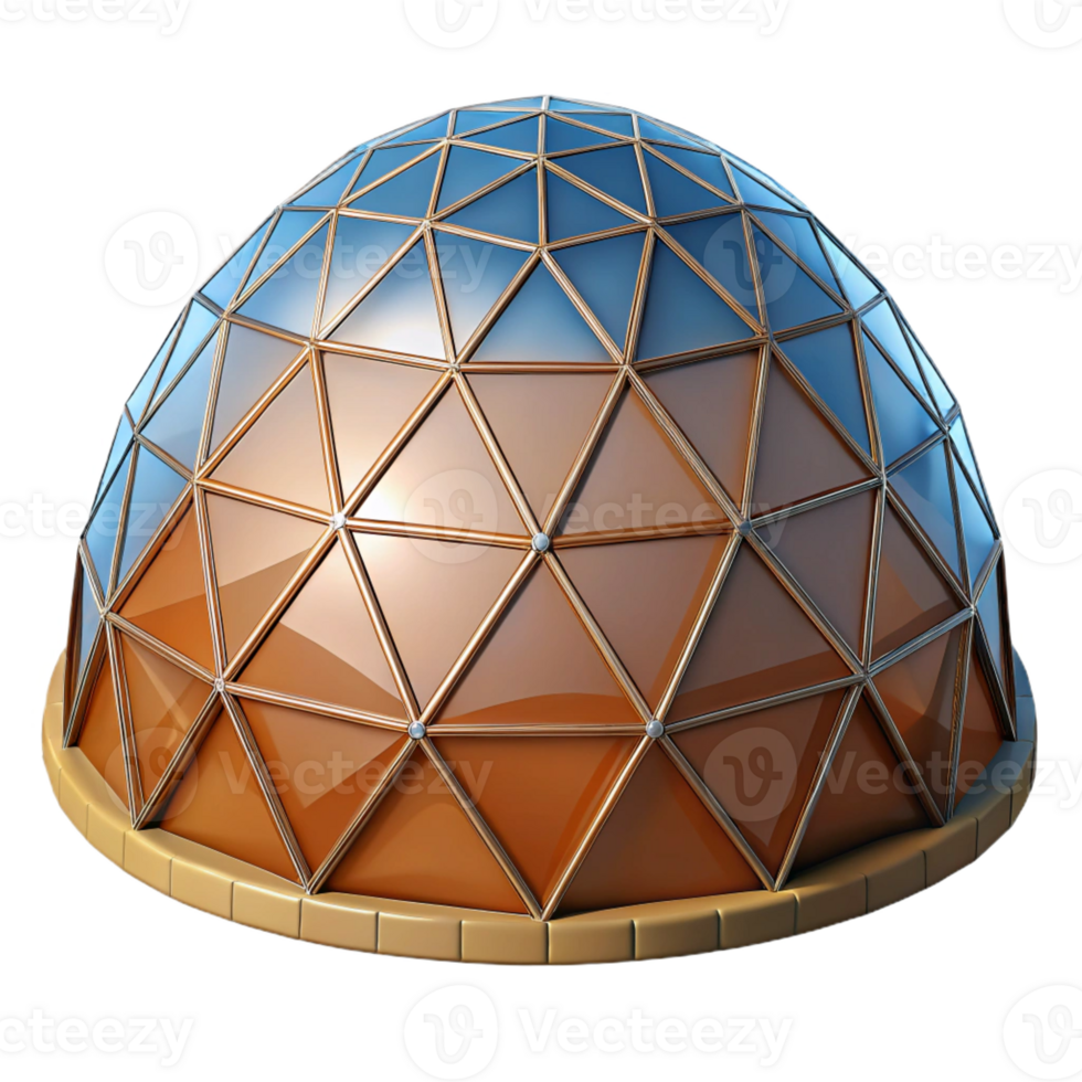 dramatic minimalist Dome, geodesic, professional png