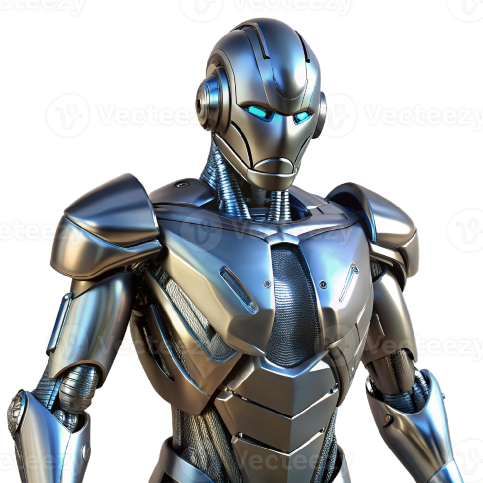extraordinary abstract Advanced robotic exoskeleton, metallic, powerful high quality png