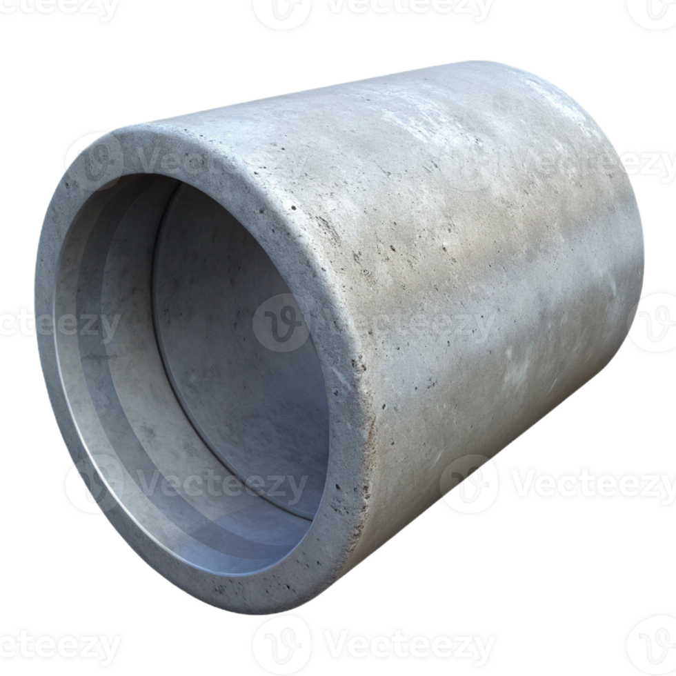 stunning contemporary Concrete pipe, large, cylindrical, genuine png