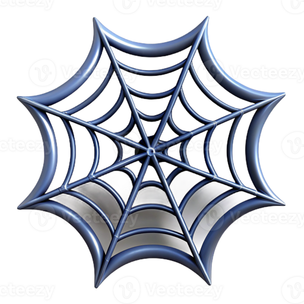magnificent rustic A spider web, intricate and abstract high quality png