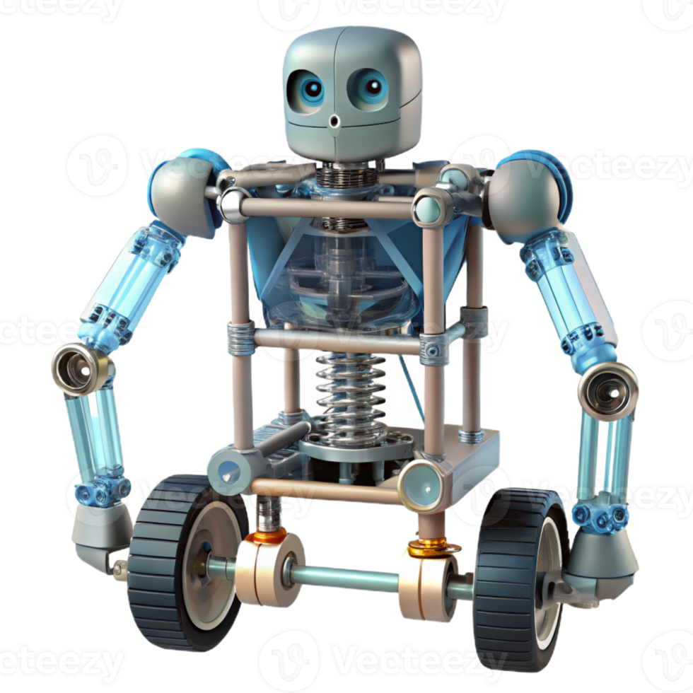 stunning abstract Robot chassis, skeletal frame, exposed wiring high quality png