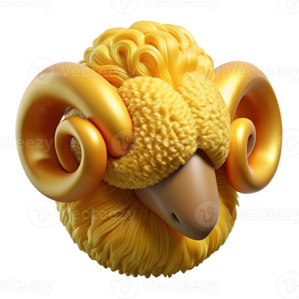 dramatic contemporary Golden Fleece, mythical artifact, ram's fleece, detailed png