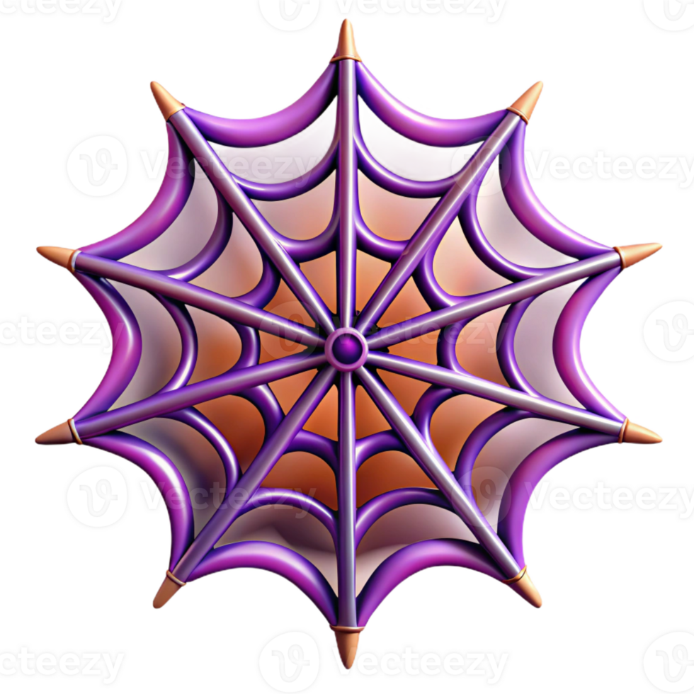 magnificent minimalist A spider web, intricate and abstract professional png
