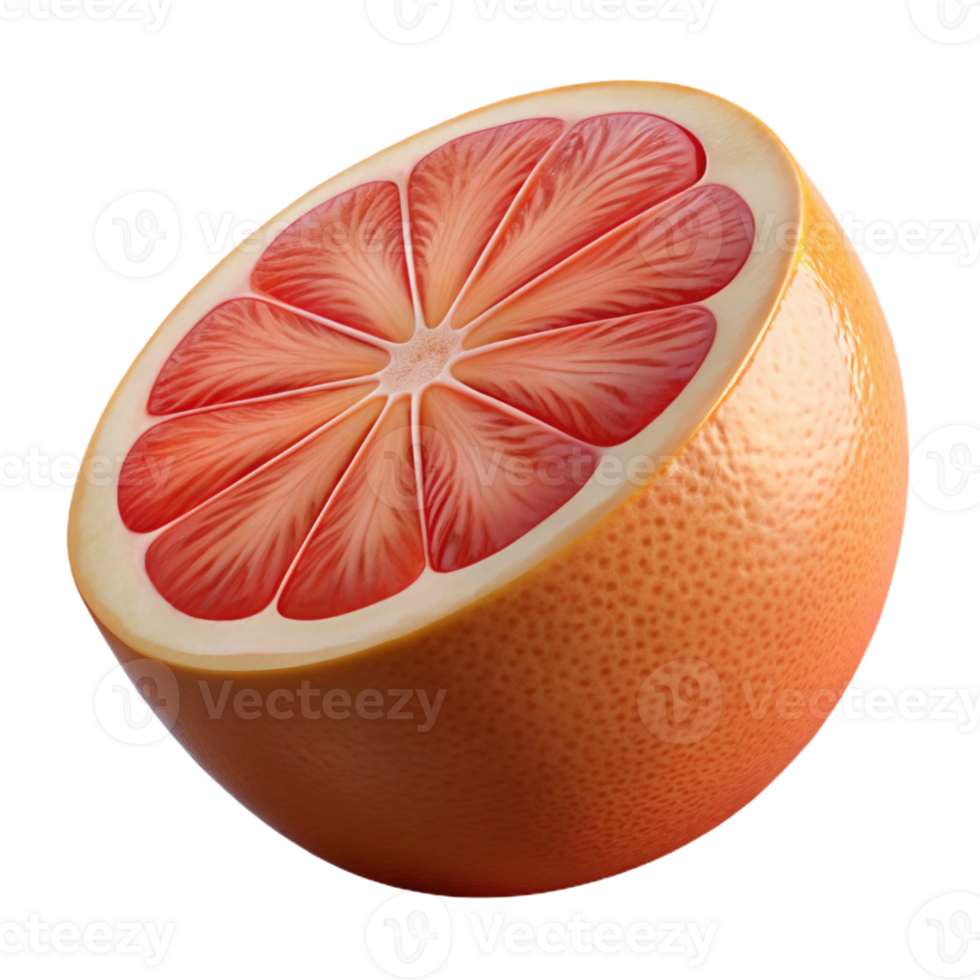 dramatic artistic Half of a grapefruit detailed png