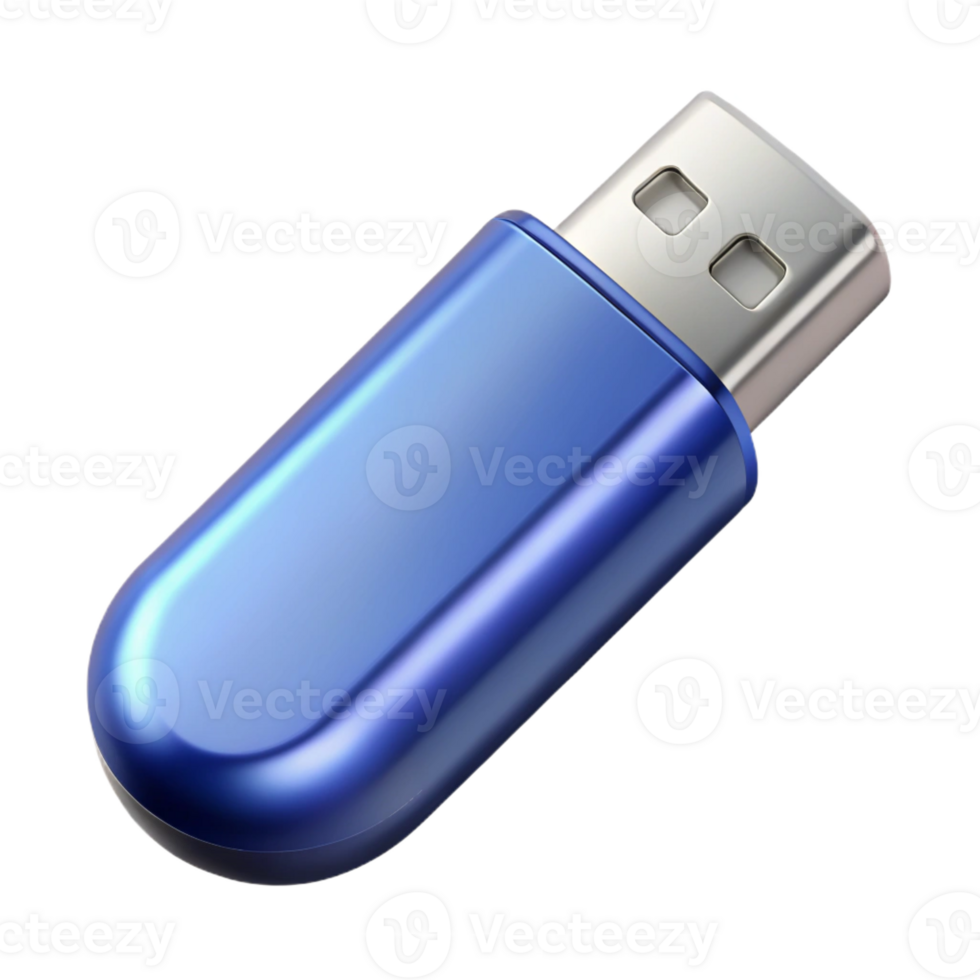 vibrant artistic USB flash drive with metal casing professional png