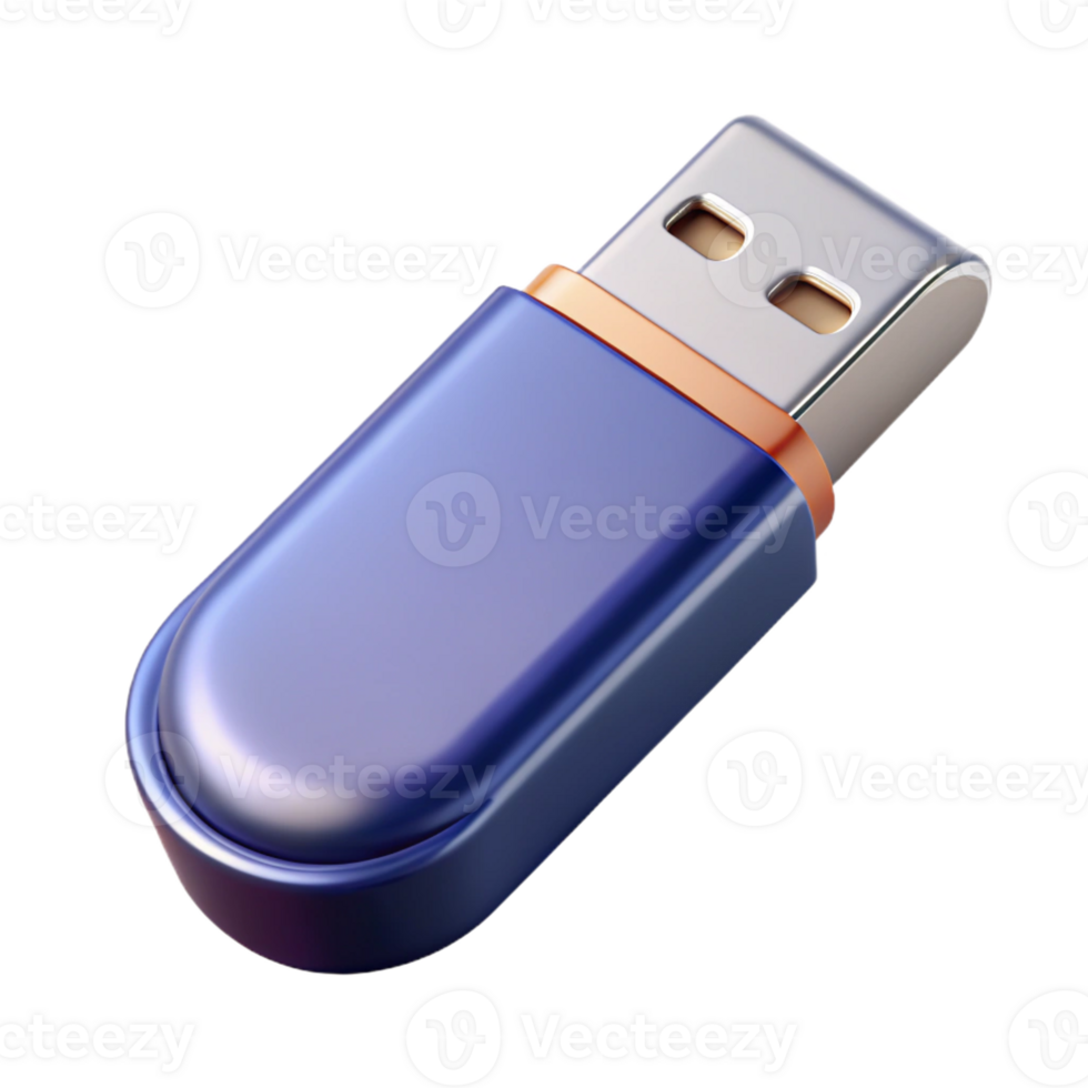 impressive abstract USB flash drive with metal casing premium png