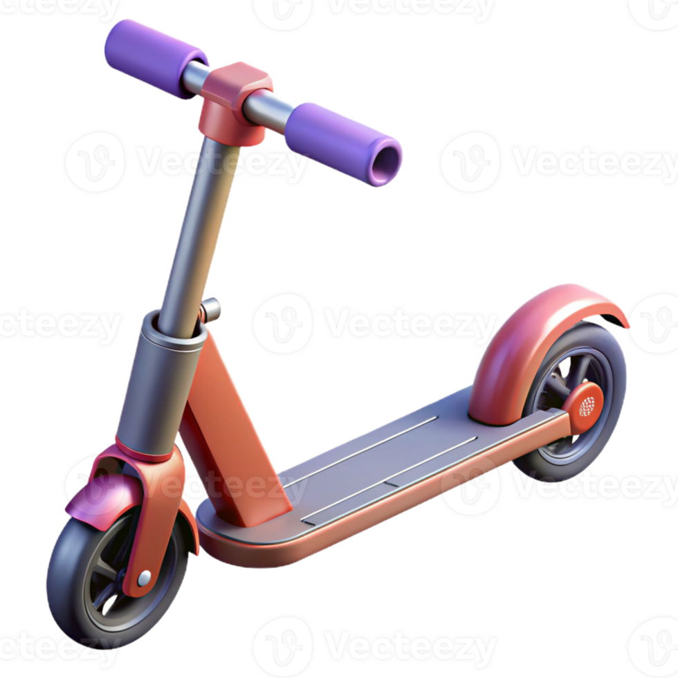 elegant abstract Electric scooter folded genuine png