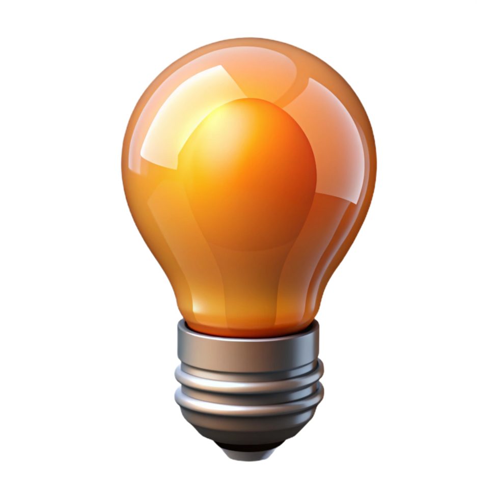 serene creative Smart light bulb emitting warm light original png