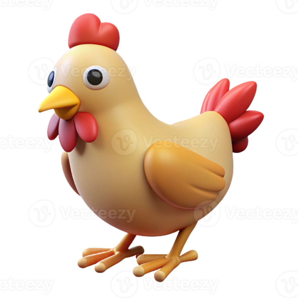 beautiful rustic A walking chicken exclusive png