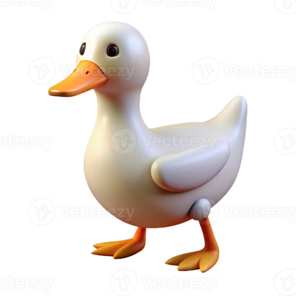 elegant abstract A walking duck professional png