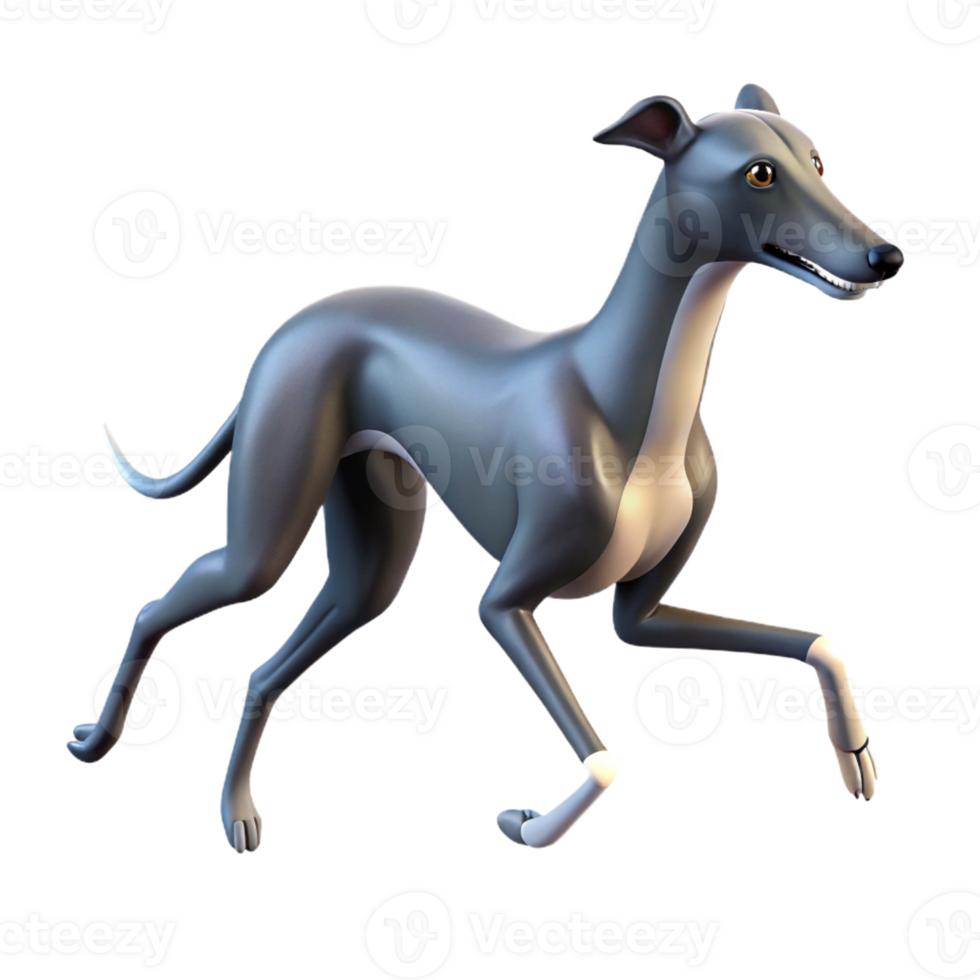 vibrant rustic A running greyhound professional png