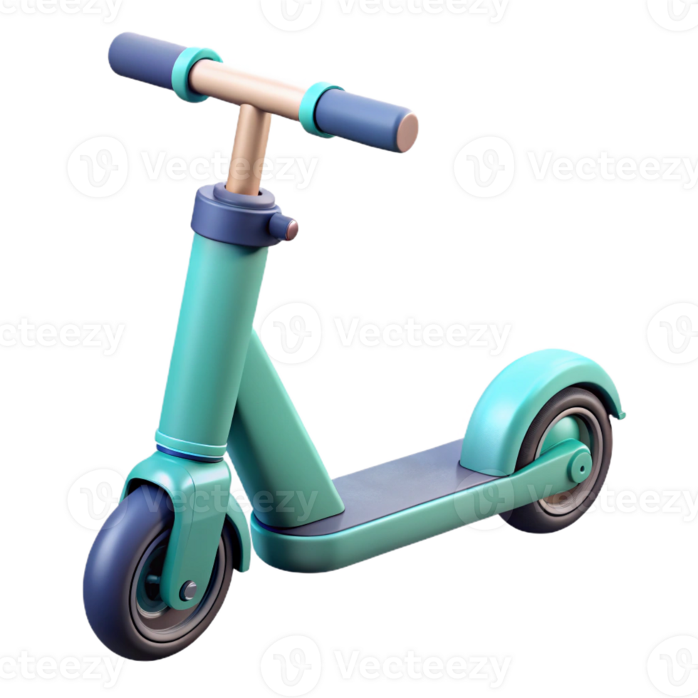 dramatic abstract Electric scooter folded for portability high quality png