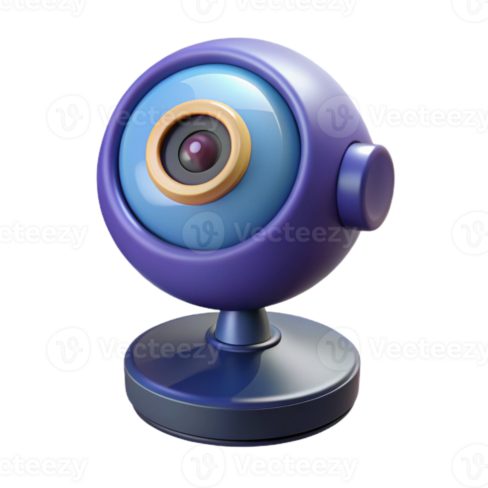 vibrant abstract Webcam with built-in microphone high quality png