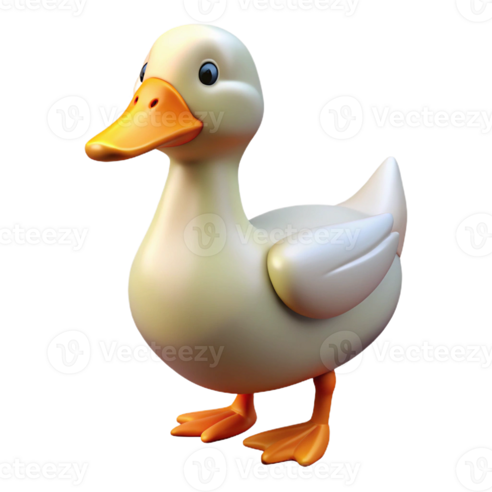 elegant abstract A quacking duck, original png