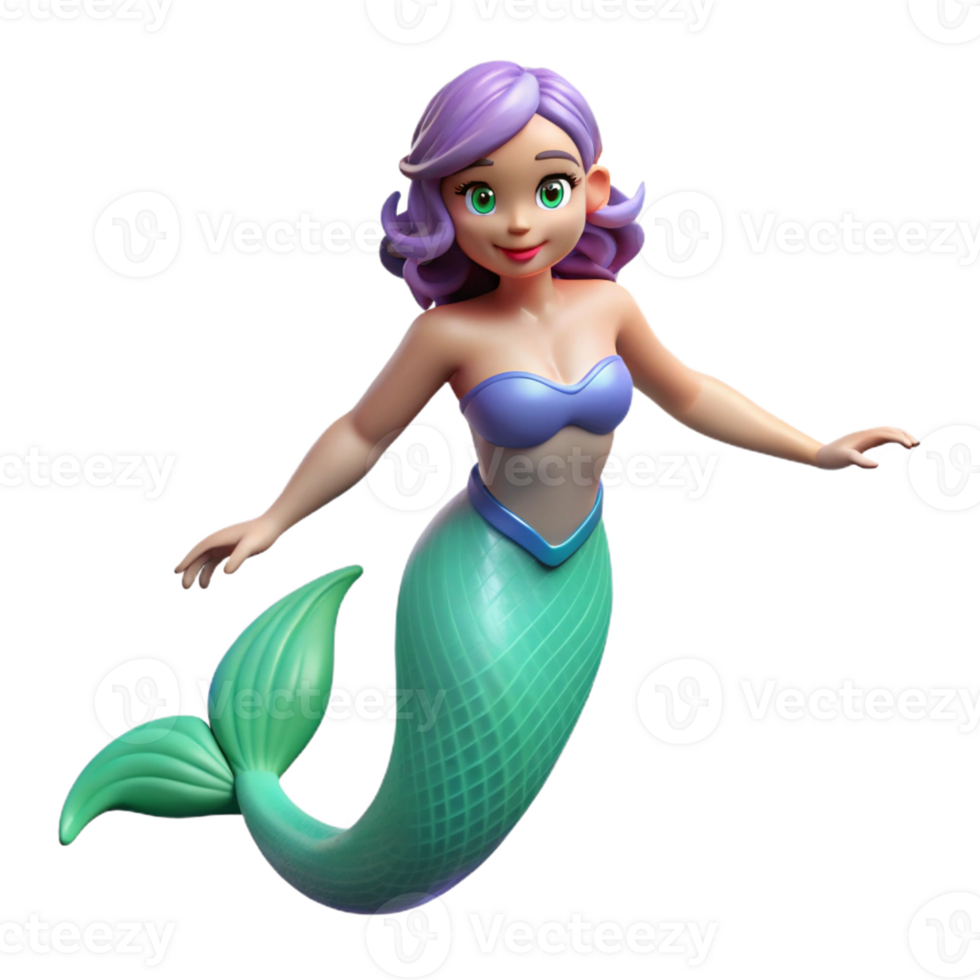 wonderful modern Siren, alluring sea nymph, genuine png