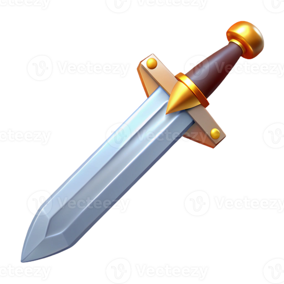 magnificent rustic Excalibur, King Arthur's sword, original png