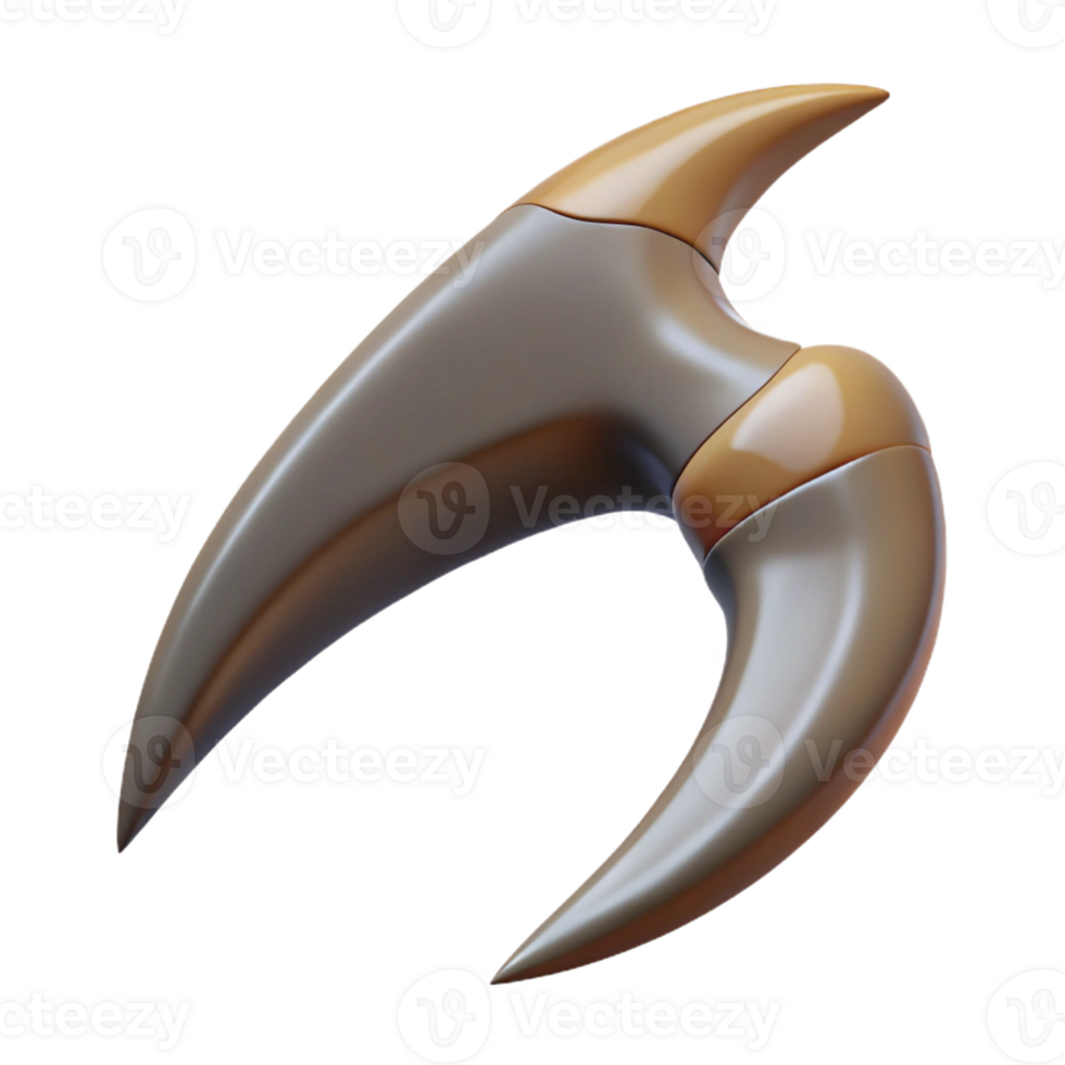 vibrant rustic Harpy talon, single sharp talon, high quality png