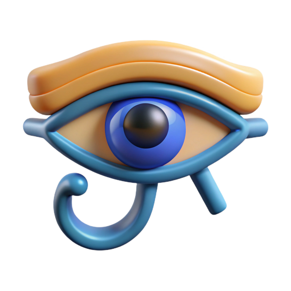 impressive abstract Eye of Horus, Egyptian symbol of protection, exclusive png