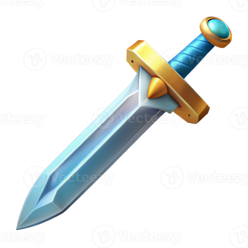 serene contemporary Excalibur, King Arthur's sword, legendary weapon, high resolution png