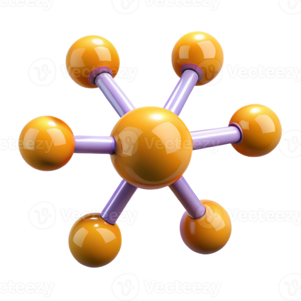 stunning traditional Nanotechnology molecule icon detailed png