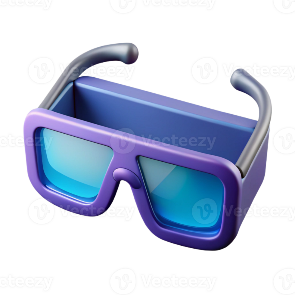 vibrant contemporary Augmented reality glasses icon authentic png