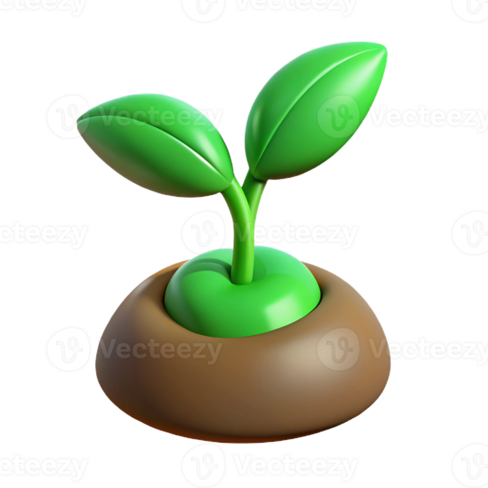 wonderful classic A green sprout emerging from a seed professional png