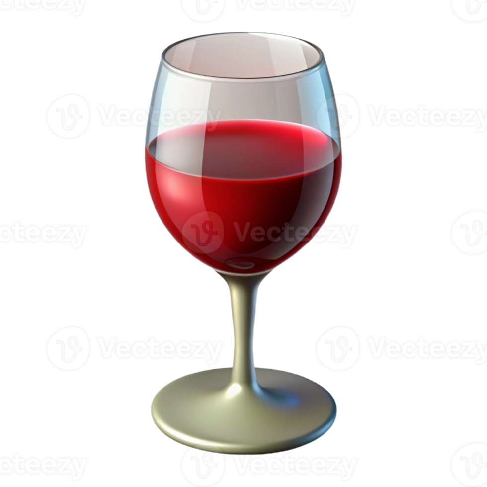 elegant abstract A wine glass filled with red wine 4K png