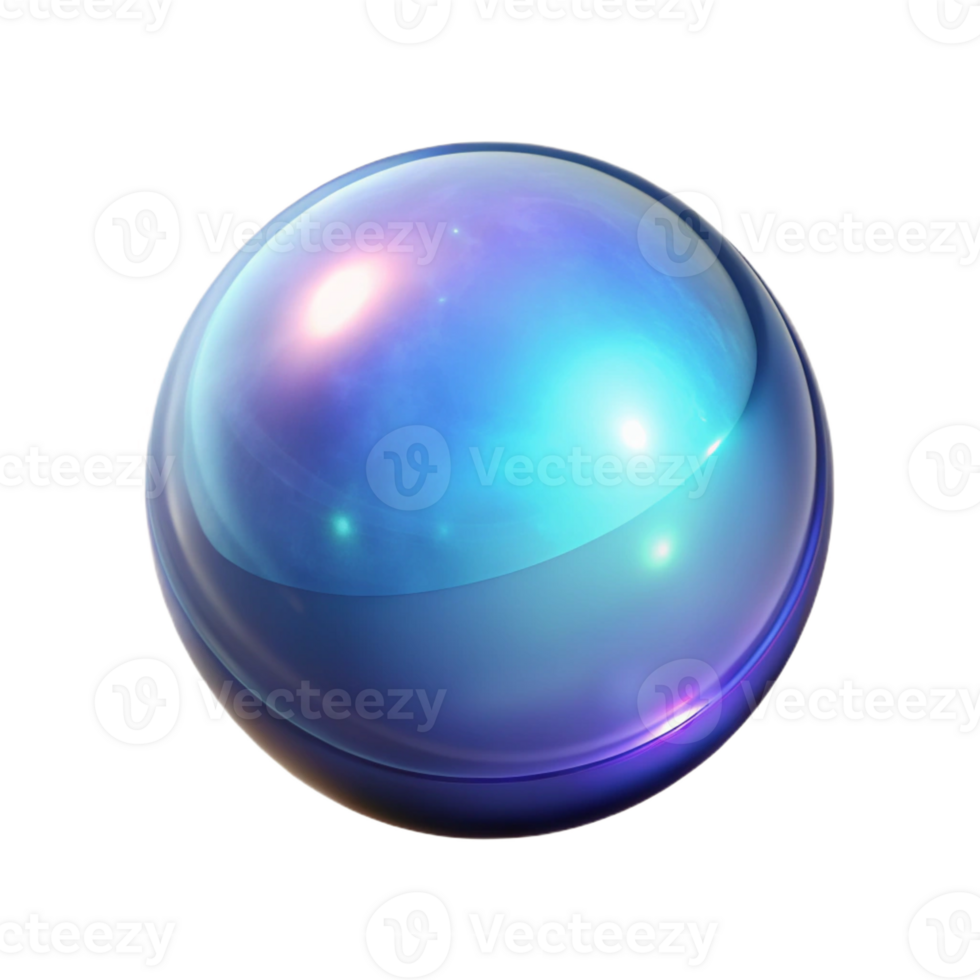 beautiful abstract A single, glowing, levitating magical orb high quality png