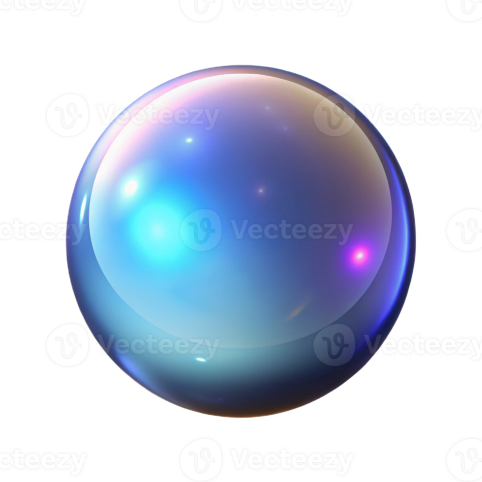 extraordinary contemporary A single, glowing, levitating magical orb detailed png