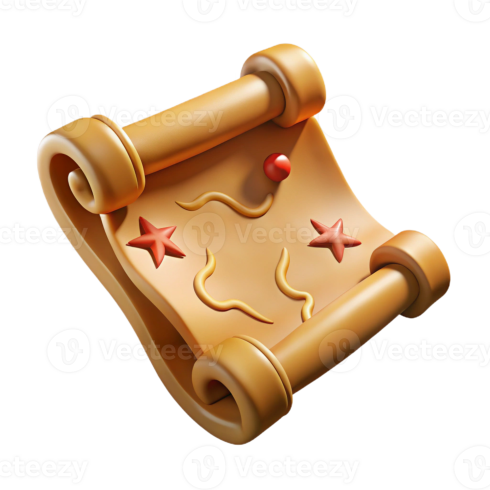 extraordinary abstract A stylized, ornate treasure map with burn marks and folds authentic png