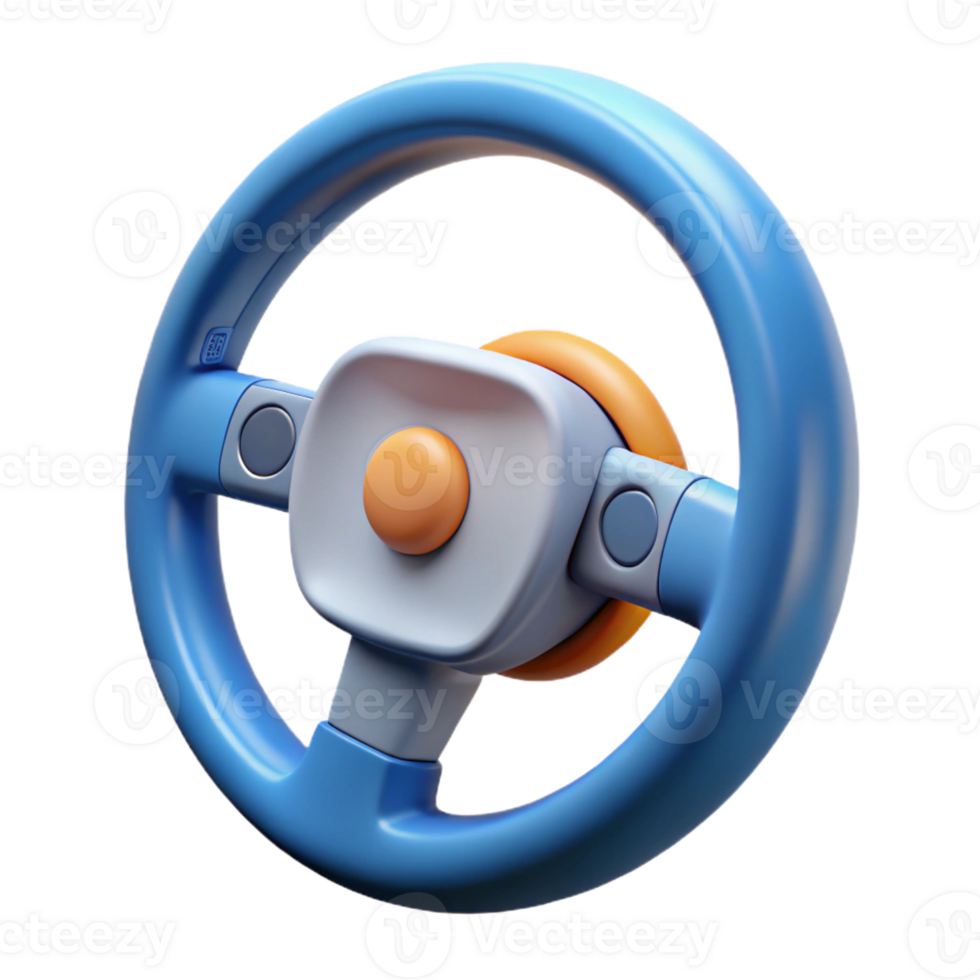 serene creative Self-driving car steering wheel authentic png