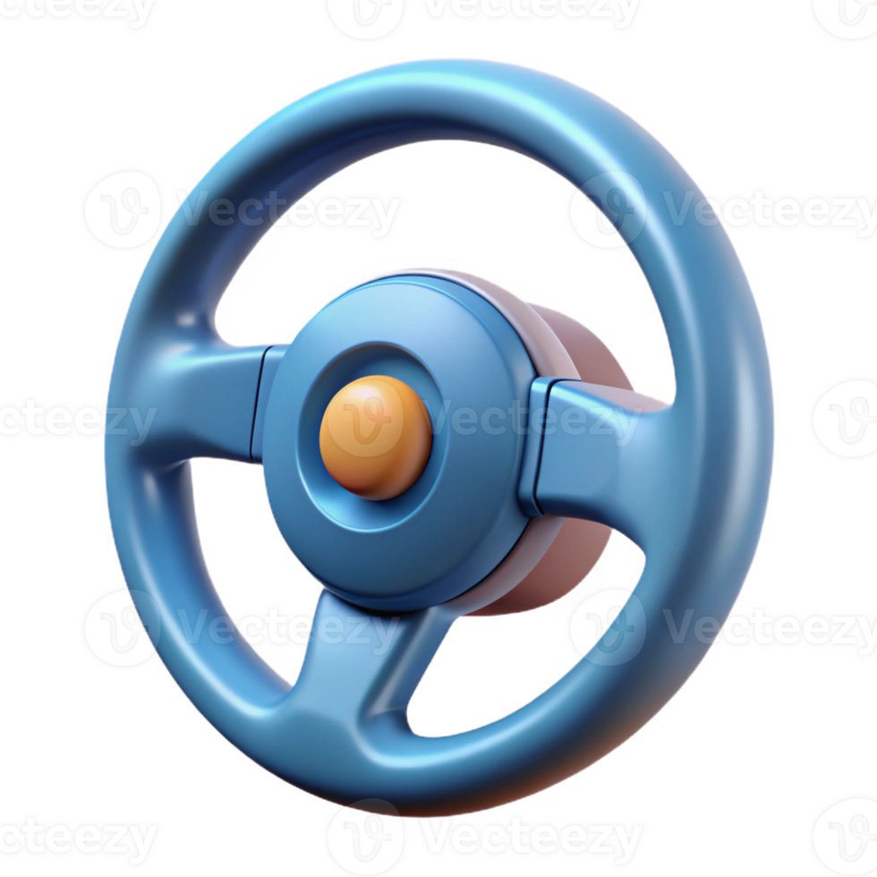 magnificent rustic Self-driving car steering wheel 4K png