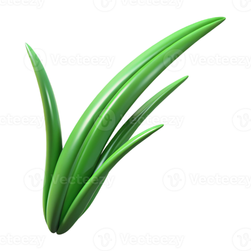 vibrant artistic Single blade of grass authentic png