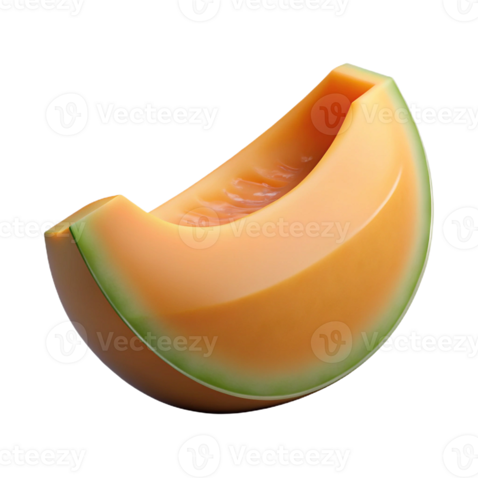 stunning modern Cantaloupe slice genuine png