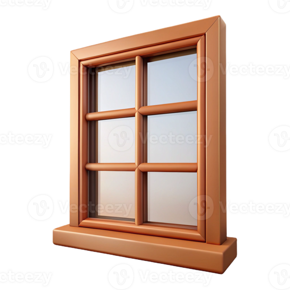 beautiful abstract Wooden window frame original png
