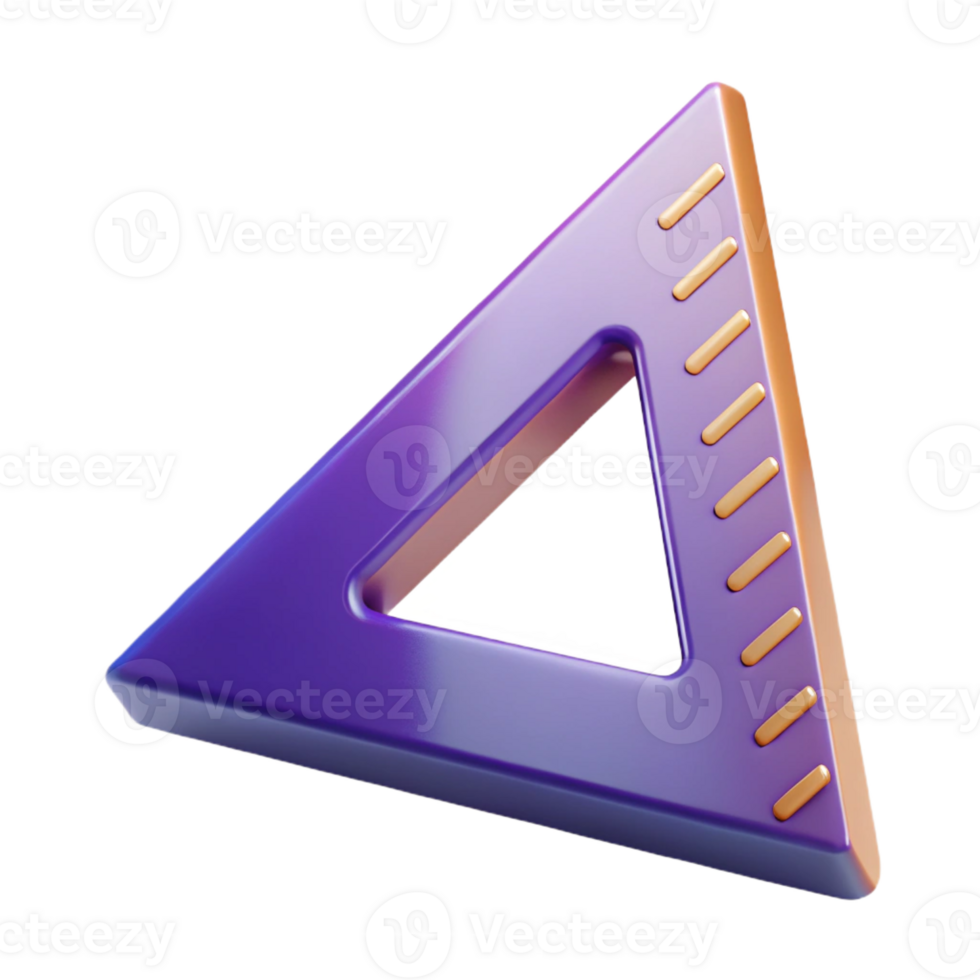 dramatic artistic Triangle ruler authentic png