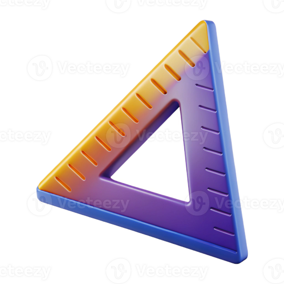 magnificent artistic Triangle ruler professional png