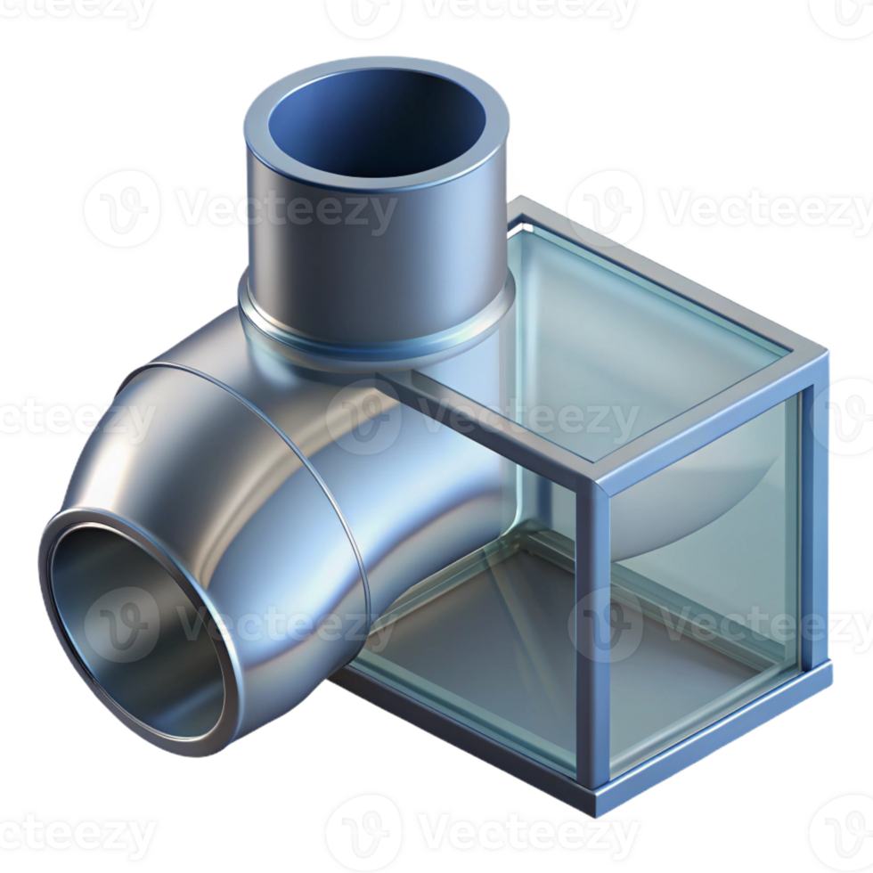 dramatic abstract Ductwork section premium png