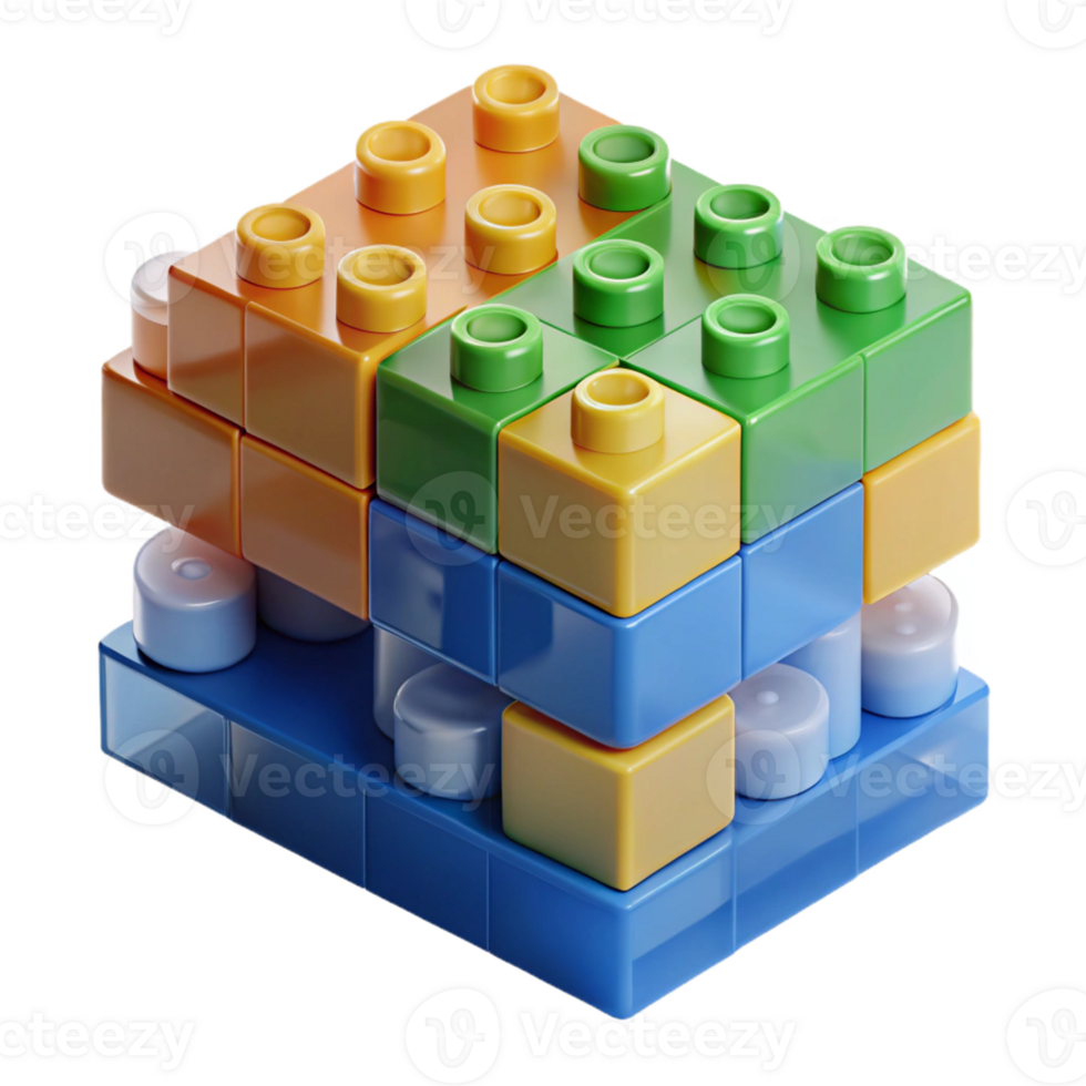 serene creative Recycled plastic building block high quality png