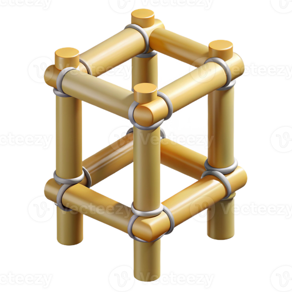 magnificent contemporary Bamboo scaffolding joint premium png