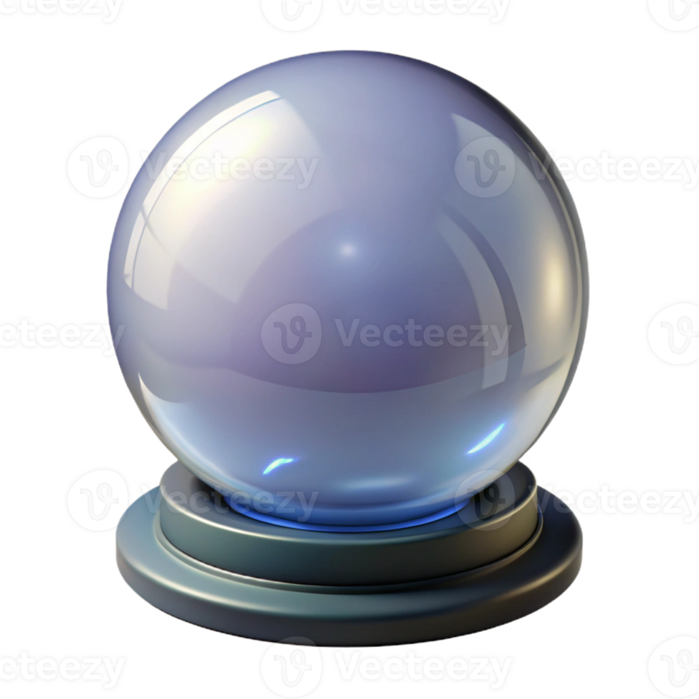 stunning abstract A crystal ball detailed png