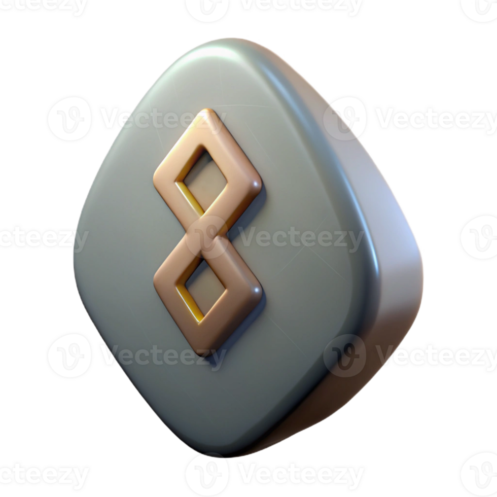 elegant traditional A rune stone exclusive png
