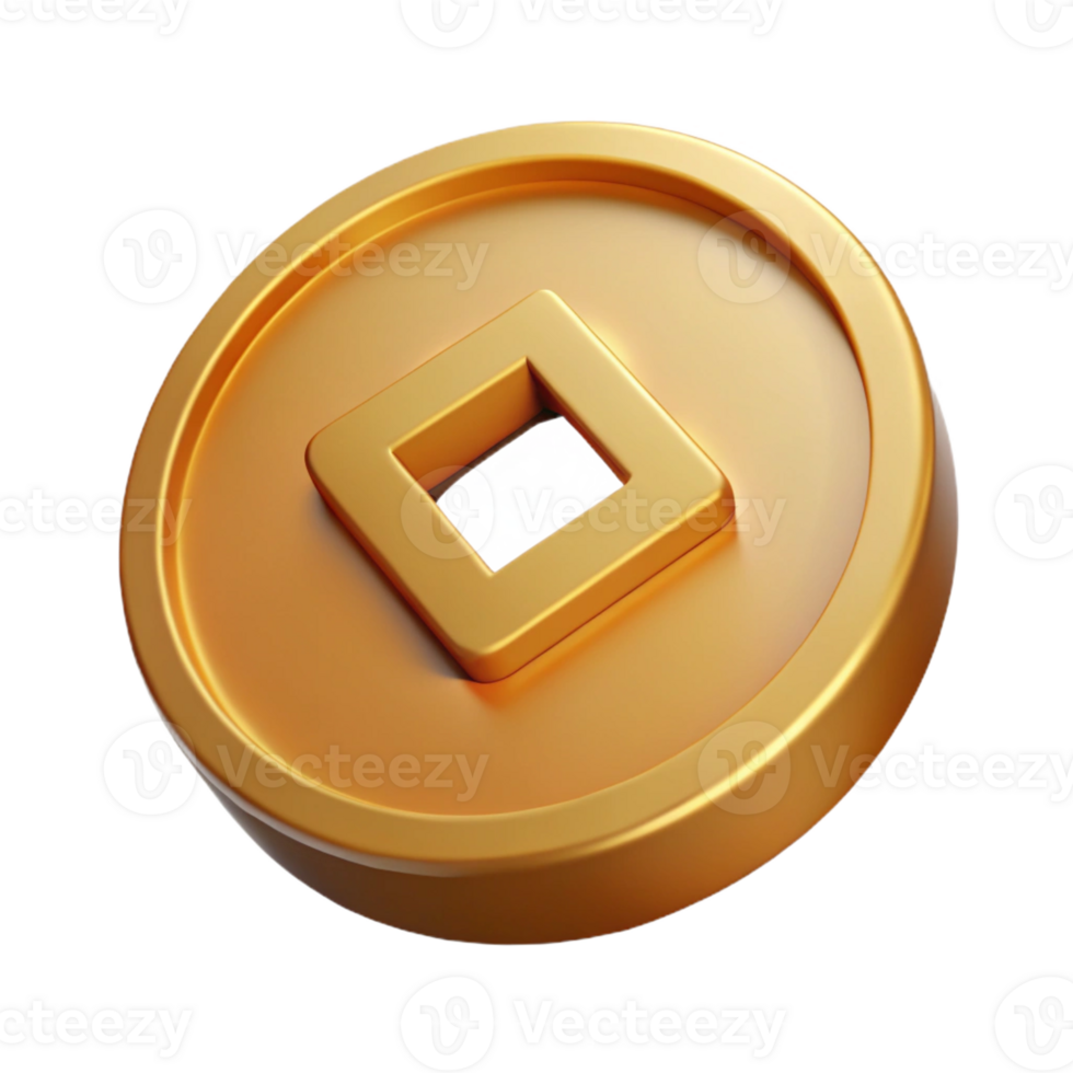 serene modern An ancient coin original png